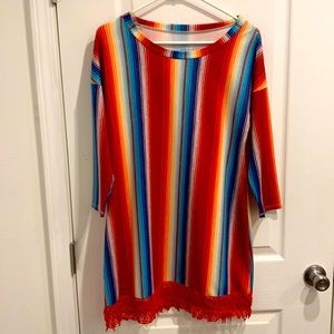 Crazy Train Serape dress size L